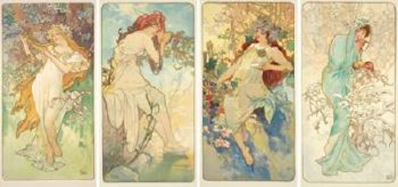 The Seasons by Alphonse Mucha