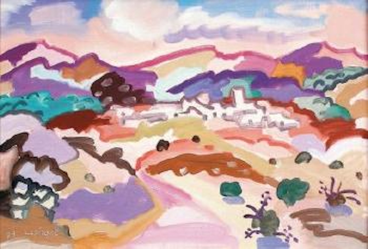 Village en Castille by Charles Lapicque