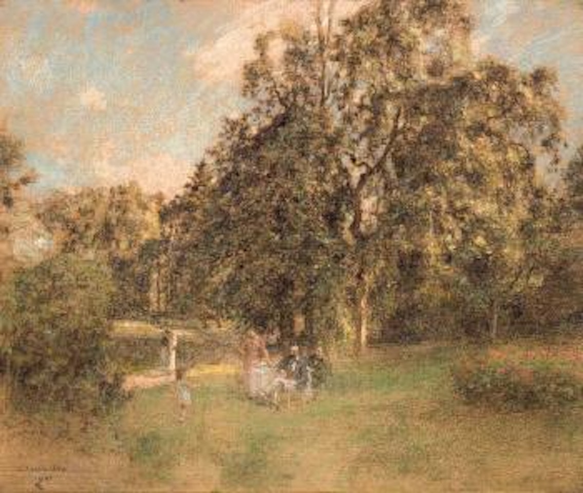 Mont Saint Pere, le jardin de l'artiste by Léon Augustin Lhermitte