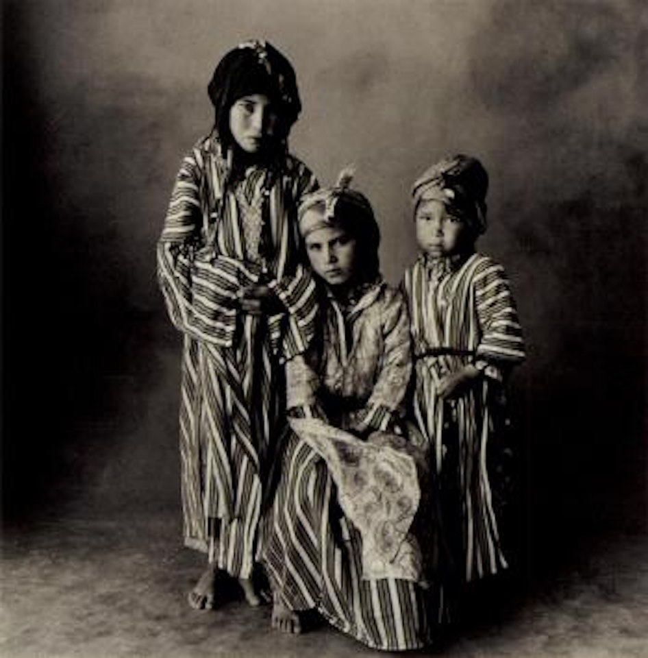 Three young girls, Morocco by Irving Penn