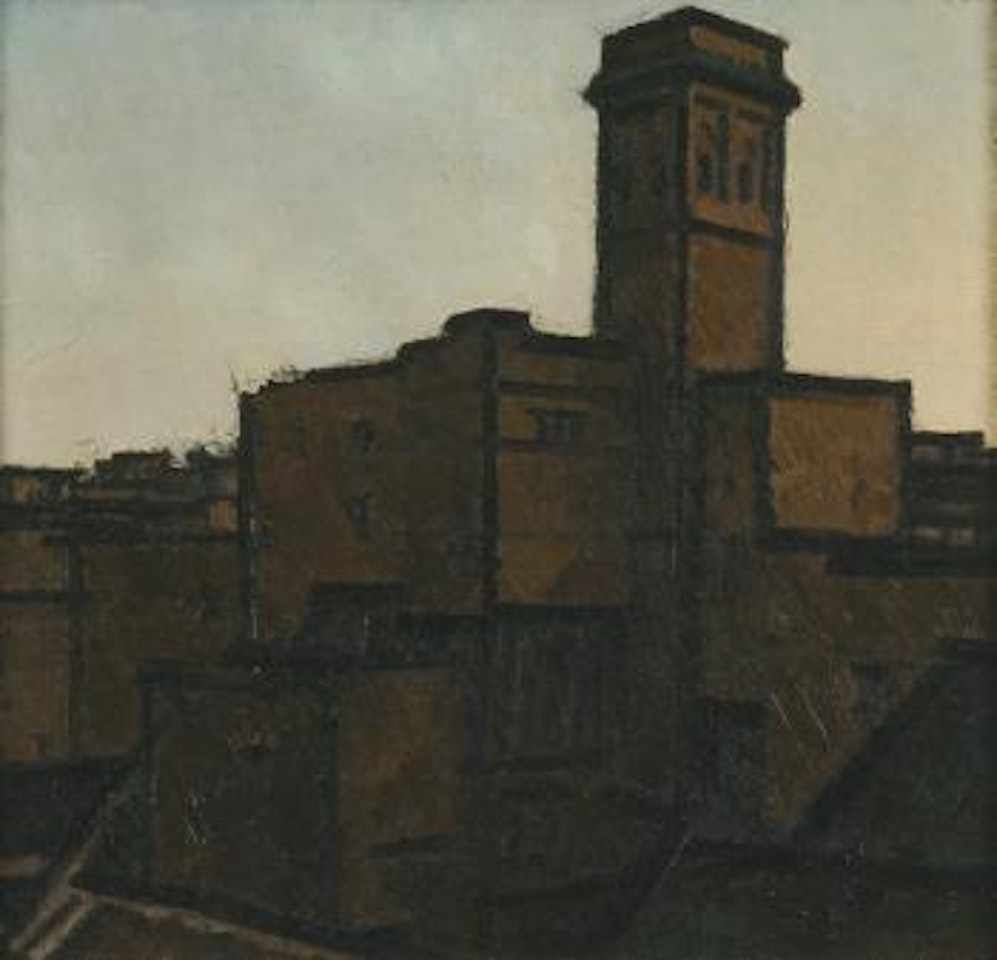 Les terrasses de Fez a l'aube by Bernard Boutet de Monvel