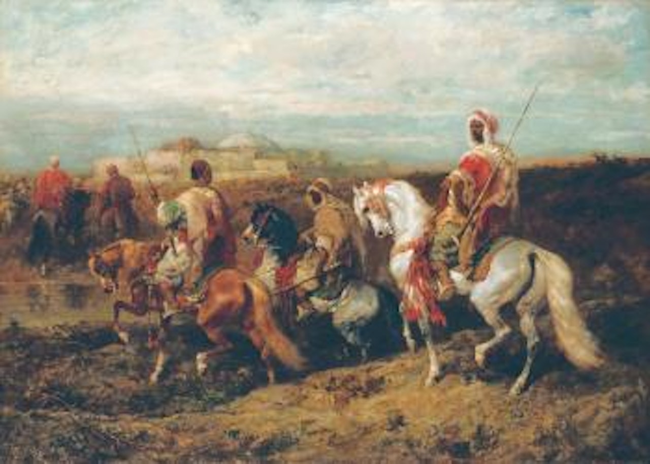 Chef arabe et sa troupe by Adolf Schreyer