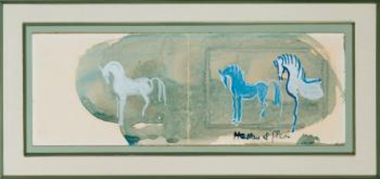 Etudes de chevaux by Hassan El Glaoui