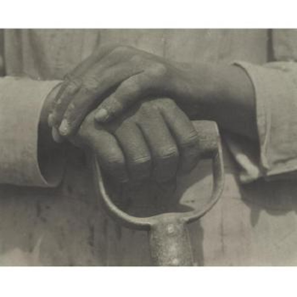 Hands Resting On Shovel by Manuel Alvarez Bravo by Tina Modotti