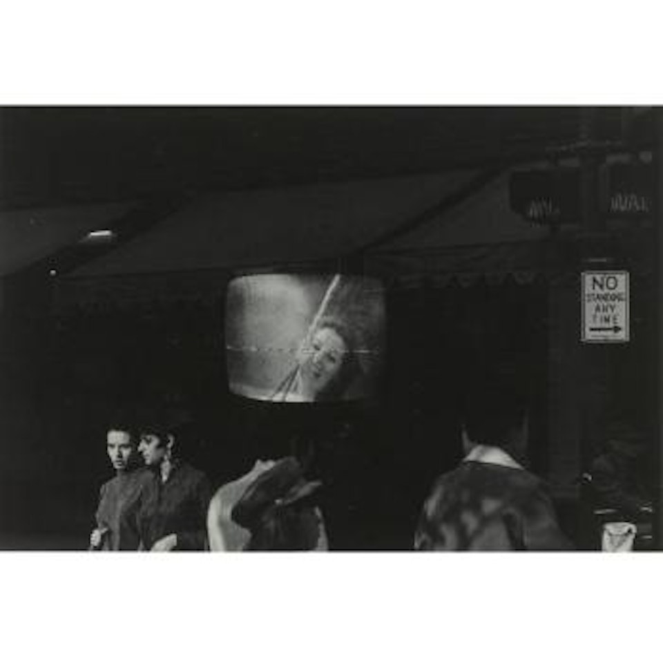 Street Scene (Television Reflection) by Harry Callahan