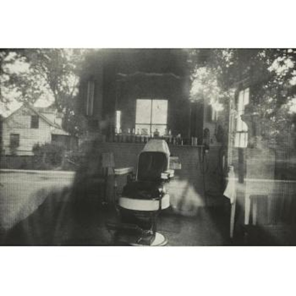 Mcclellanville, S. C. (Barber Shop Through Screen Door) by Robert Frank