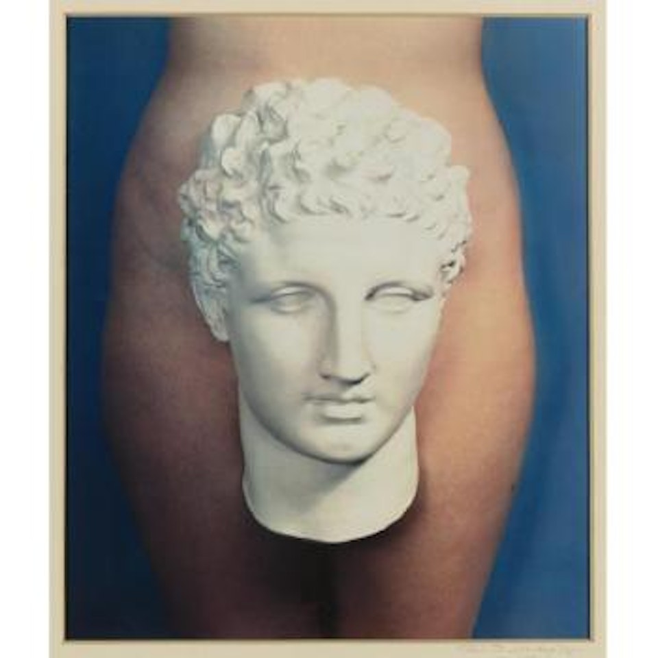 Nude With Sculpture Head by Paul Outerbridge