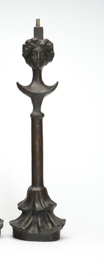 Lampe a la tete de femme by Diego Giacometti