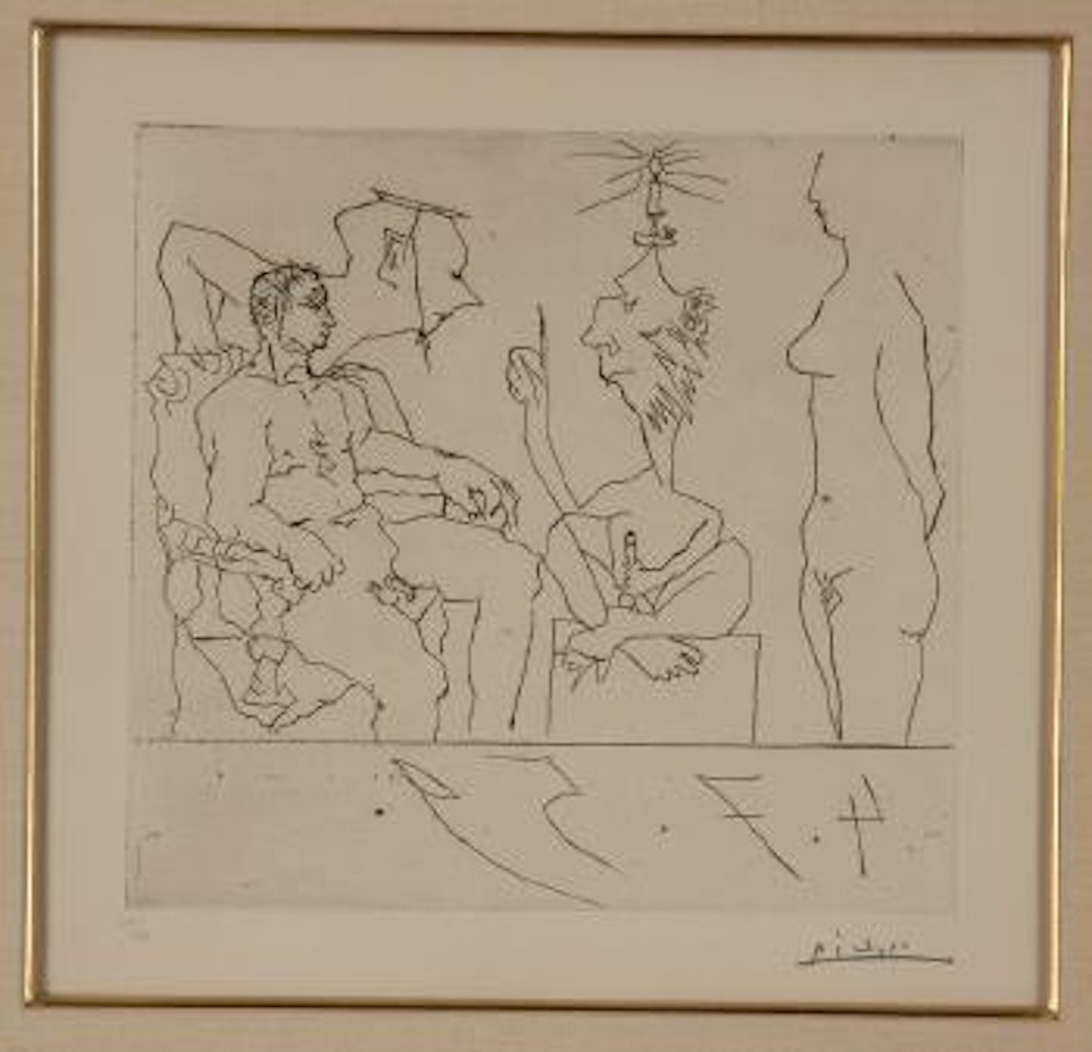 Scene aux quatre personnages by Pablo Picasso