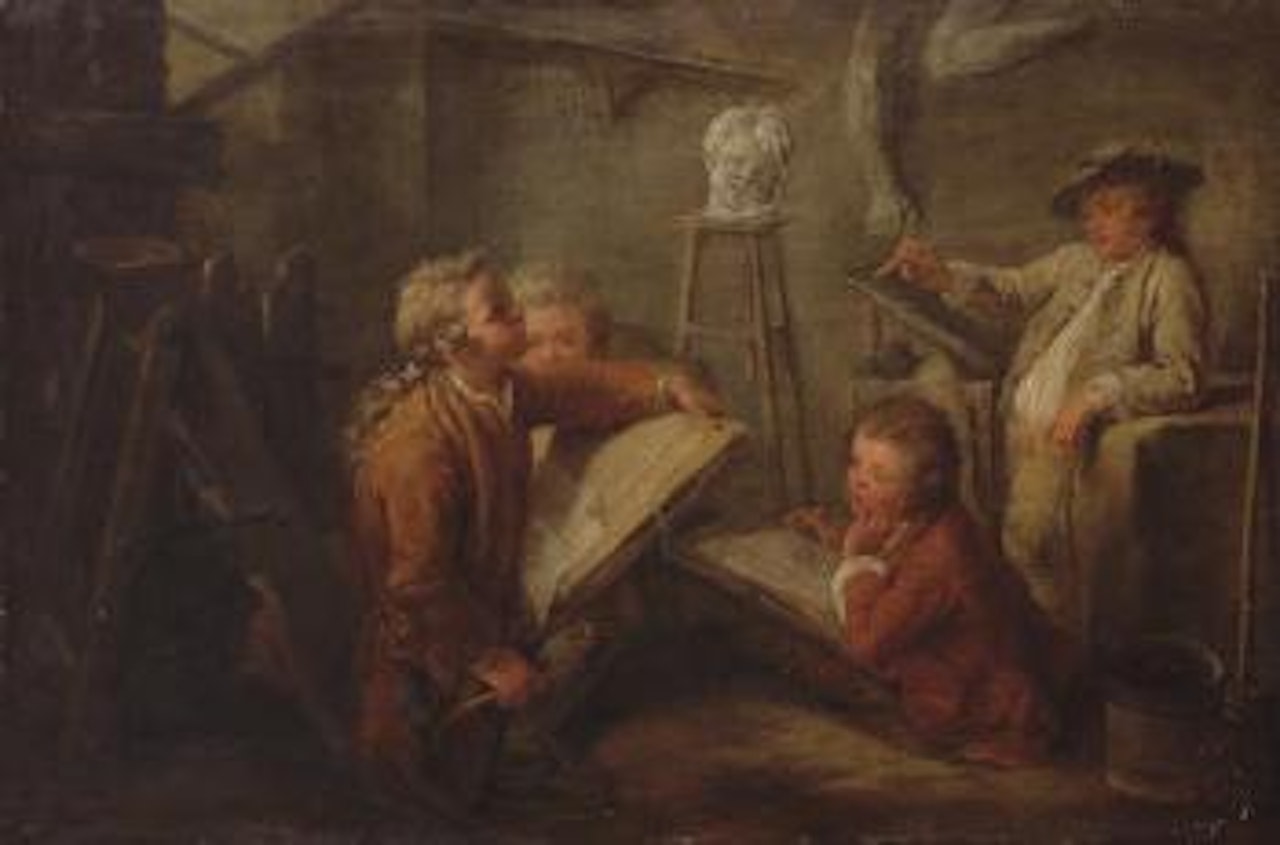 La leçon de dessin by French School