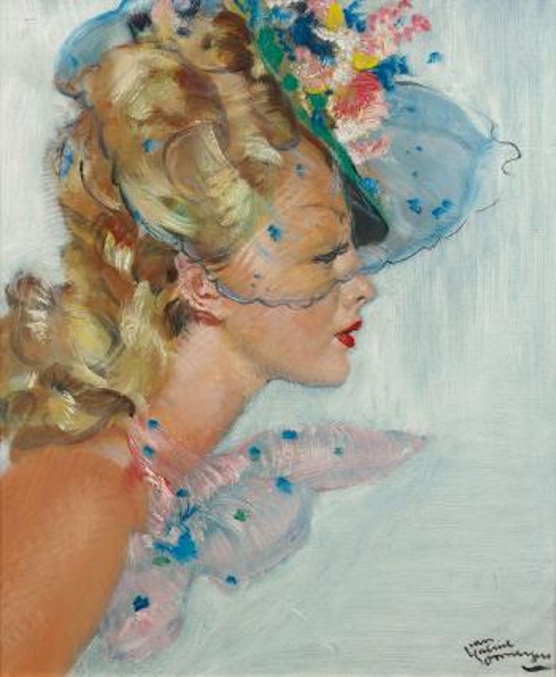 Le profil d'Angela by Jean Gabriel Domergue