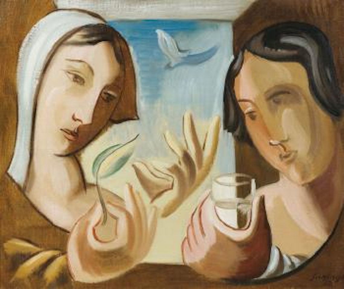 Femmes a l'oiseau by Leopold Survage