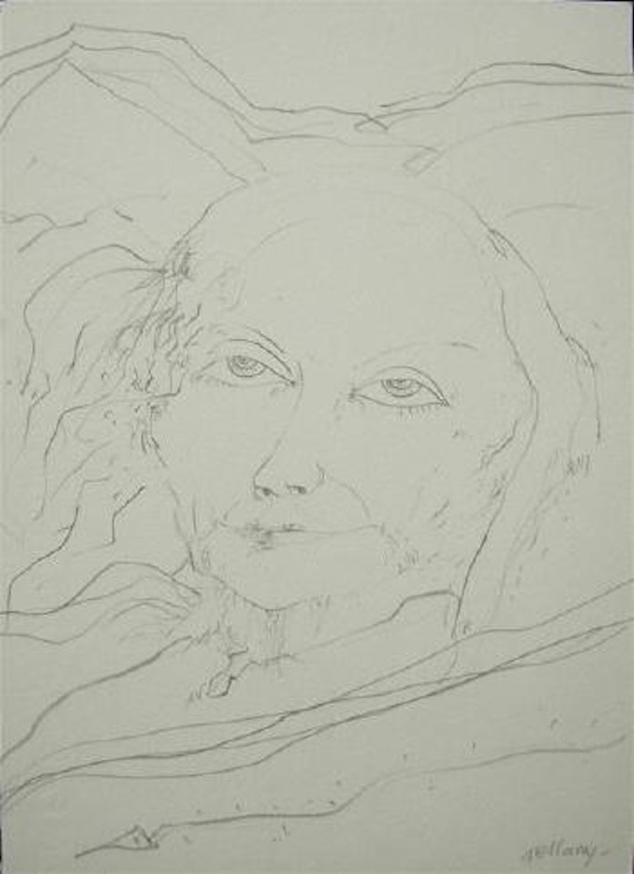 Study for an old woman by John Bellany
