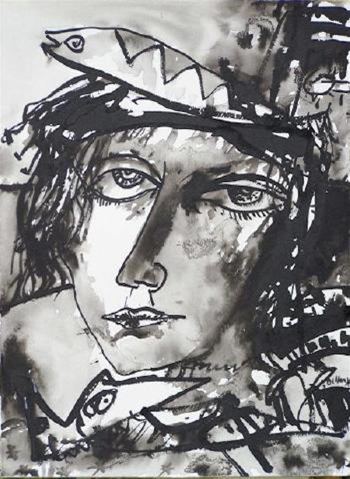 Head of a girl by John Bellany