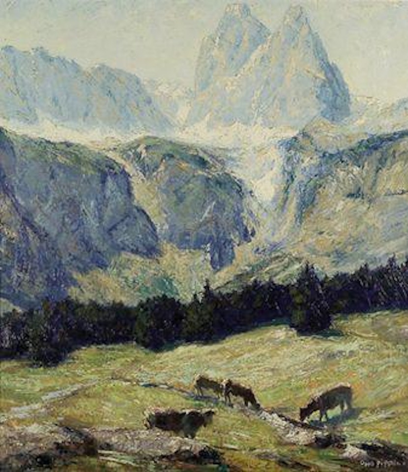 Höllentalanger bei garmisch by Otto Pippel