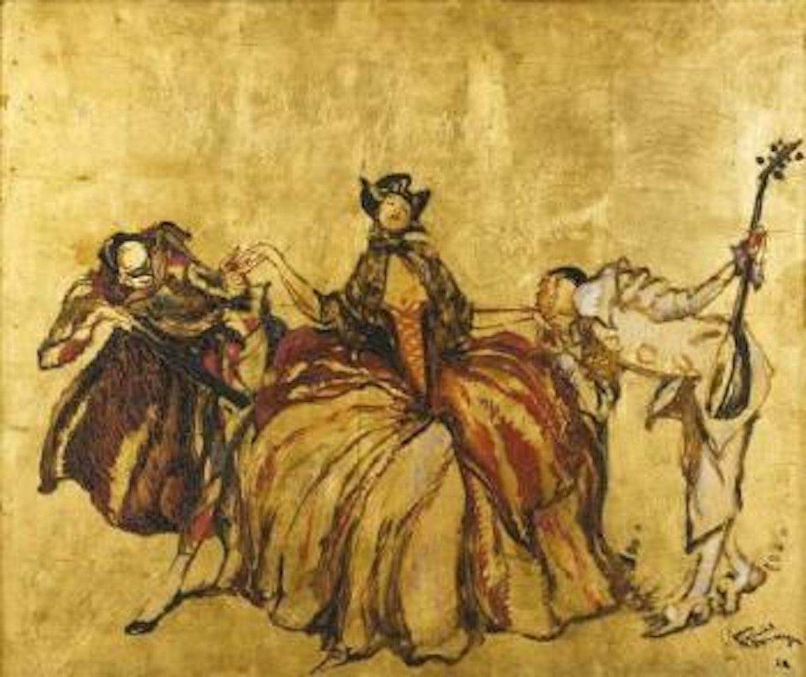 Comedie dell'arte by Jean Gabriel Domergue