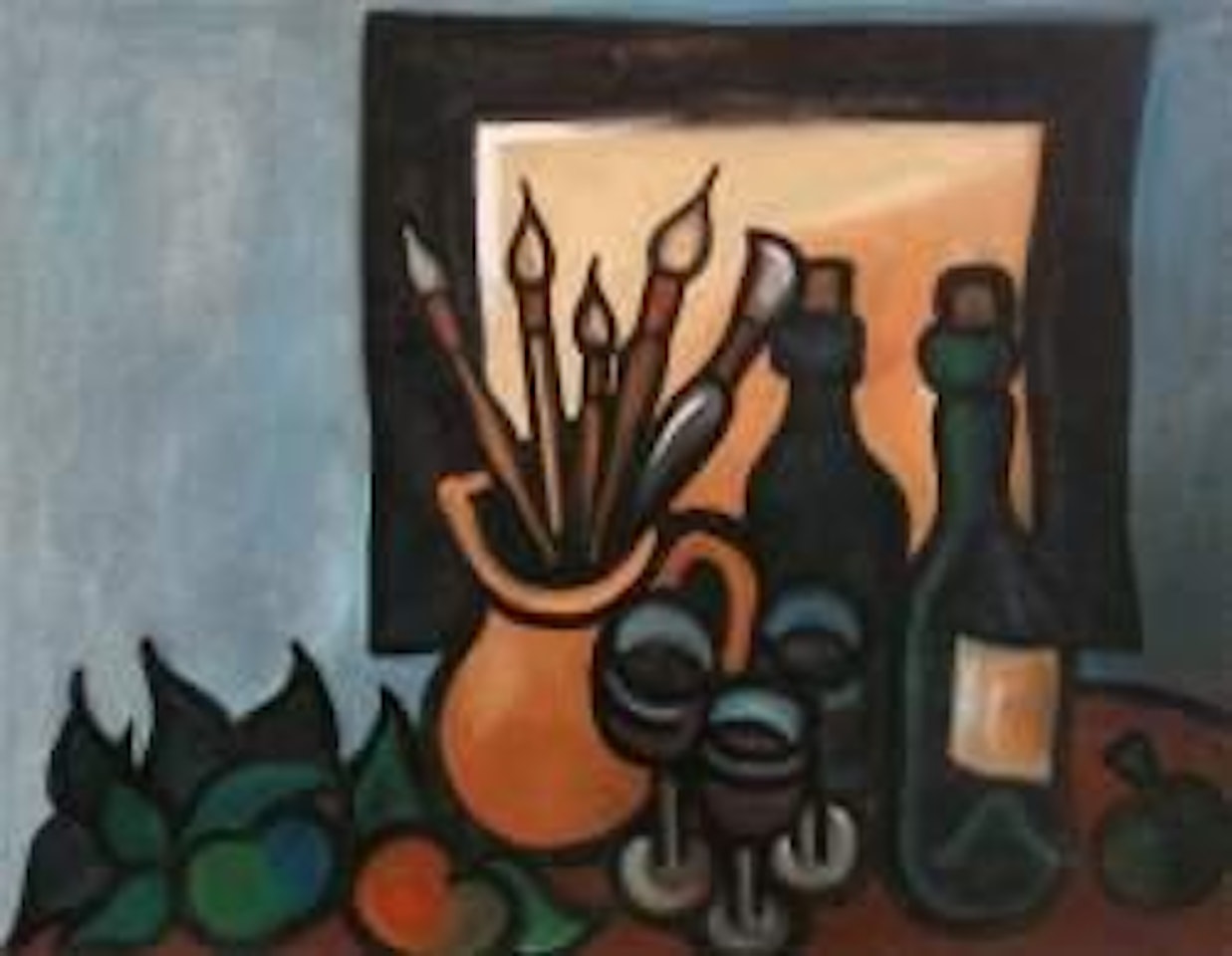 Nature morte aux pinceaux by Franz Priking