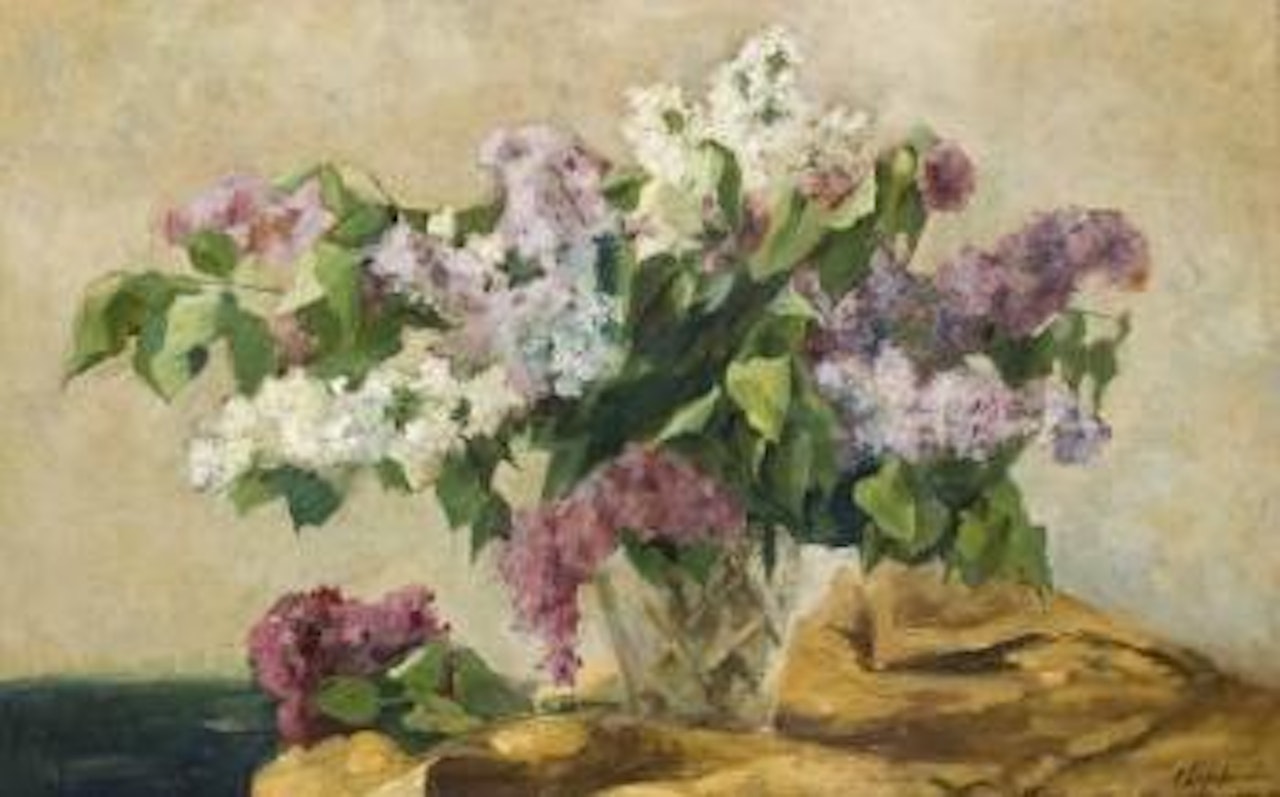 Branche de lilas by Georgij Aleksandrovic Lapschin