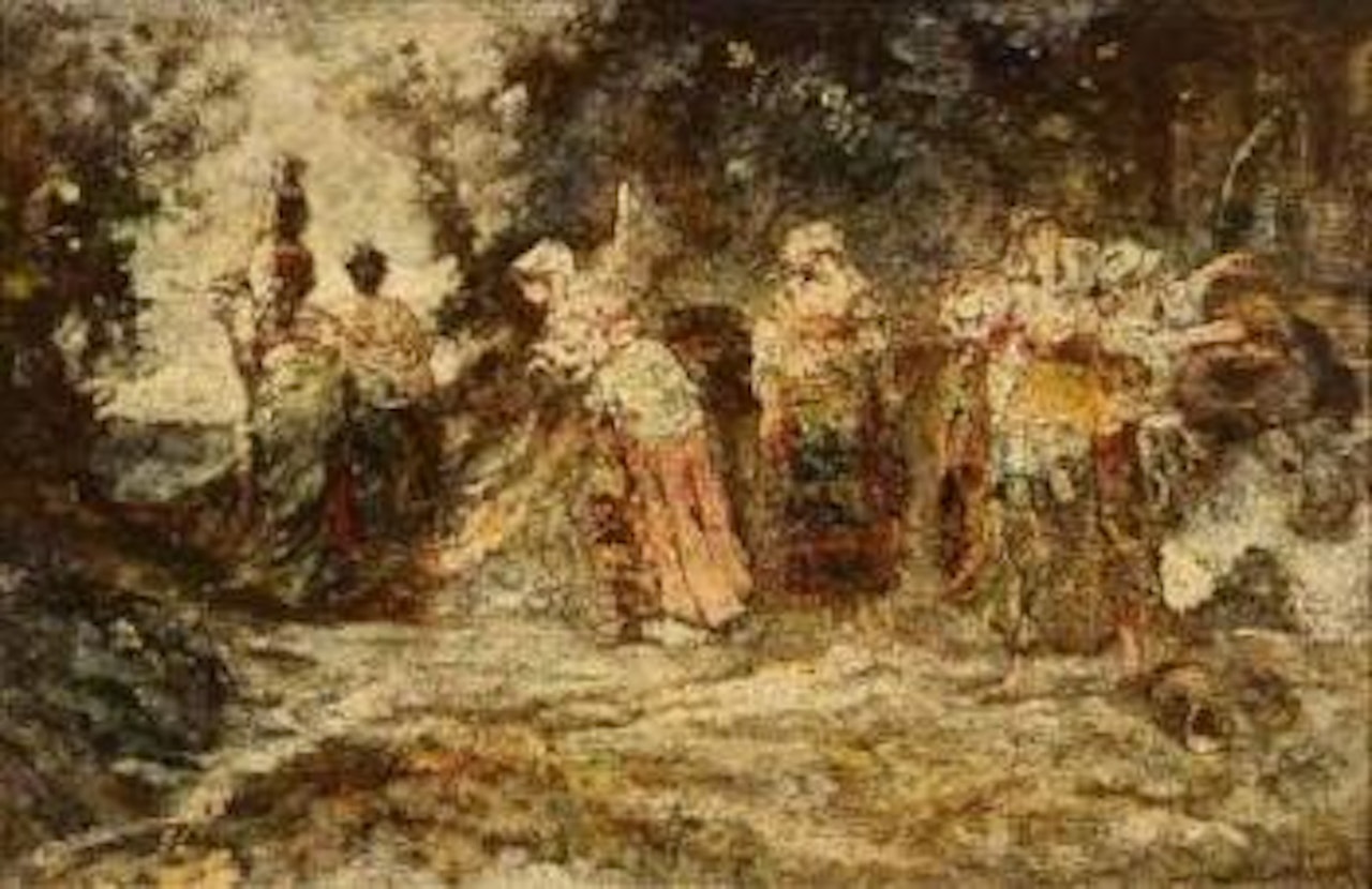 Sérénade à la campagne by Adolphe Monticelli
