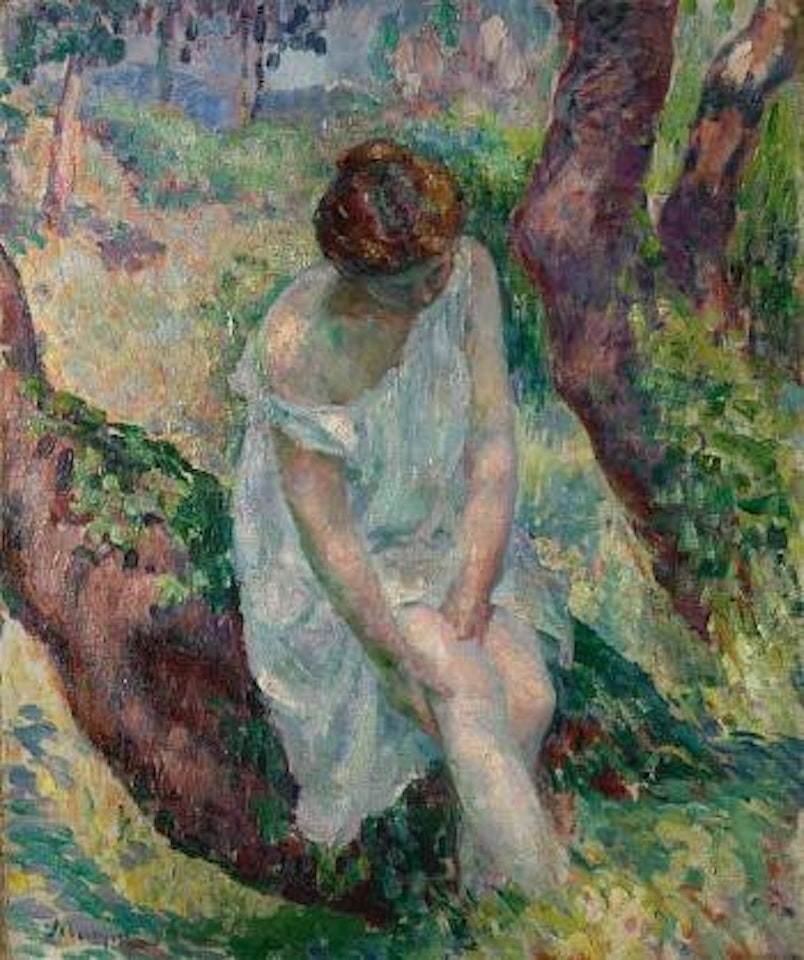 La baigneuse, St. Tropez by Henri Lebasque