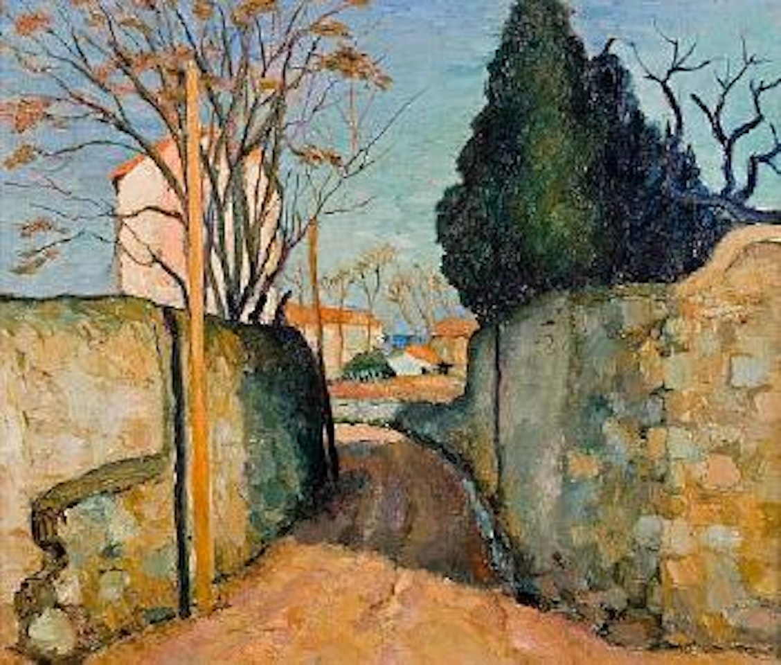 Village street in Provence near Arles (no. 4006) by Marcel Dyf