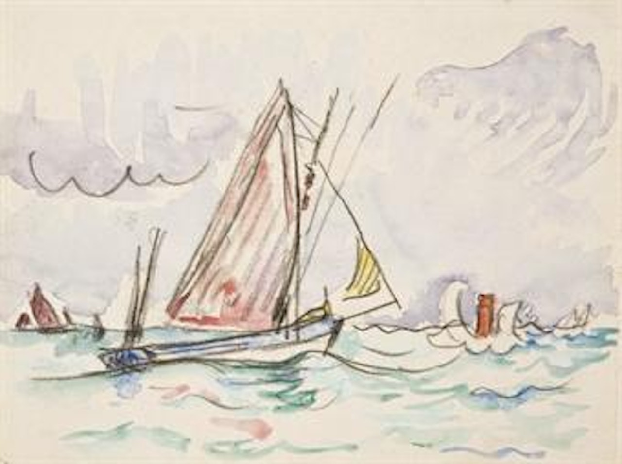 Le Trieux, Bretagne by Paul Signac