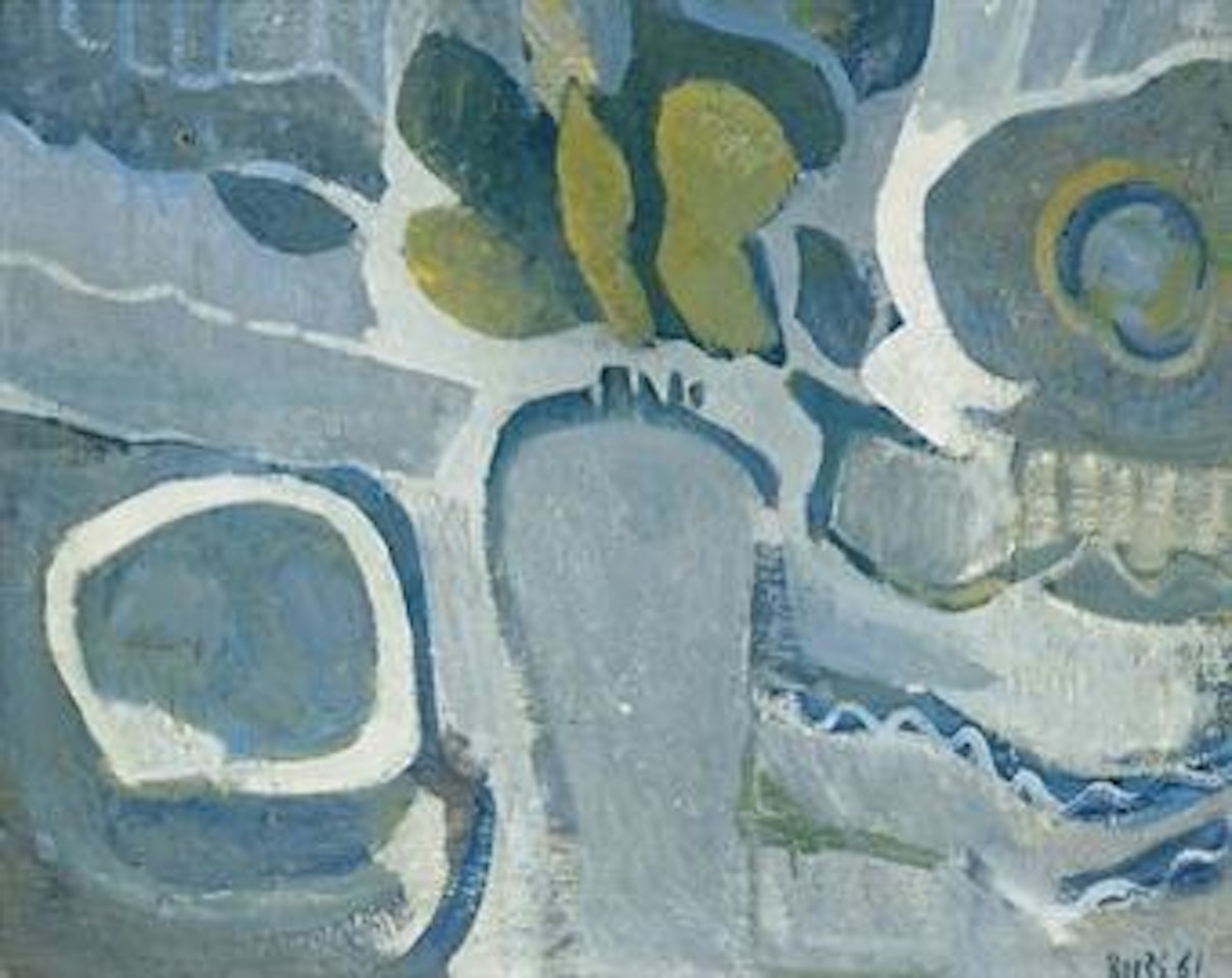 Fleurs sur fond gris by Francisco Bores