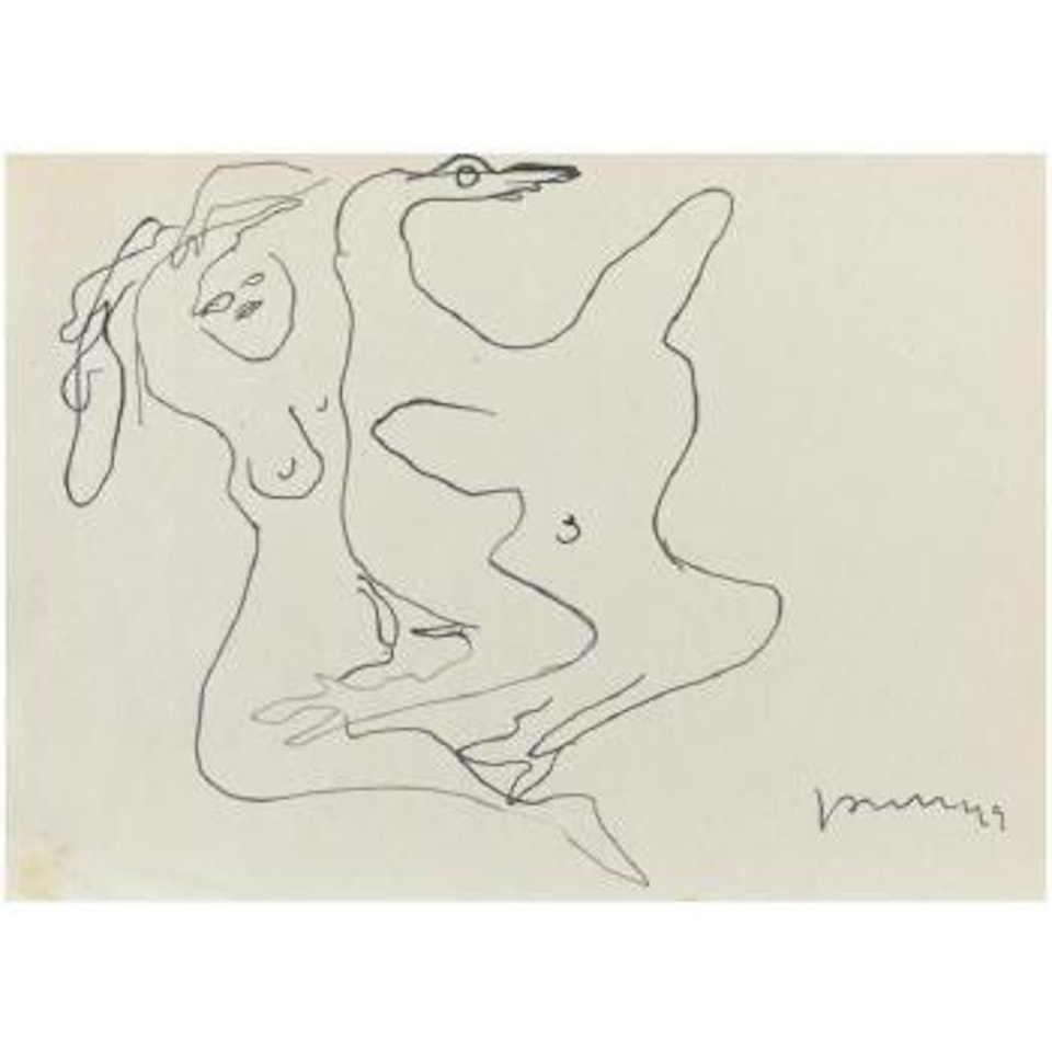 Leda E Il Cigno by Lucio Fontana
