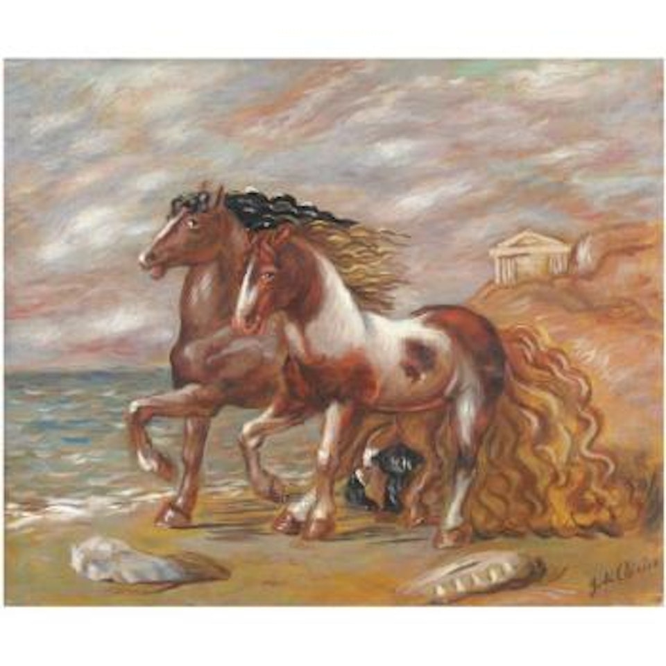 Cavalli In Riva Al Mare by Giorgio de Chirico