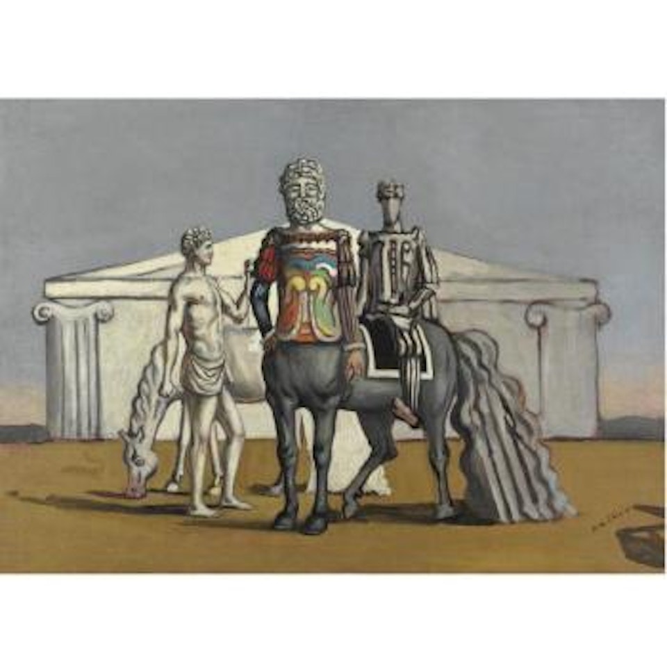 Il Centauro Chirone Istruisce Achille by Giorgio de Chirico