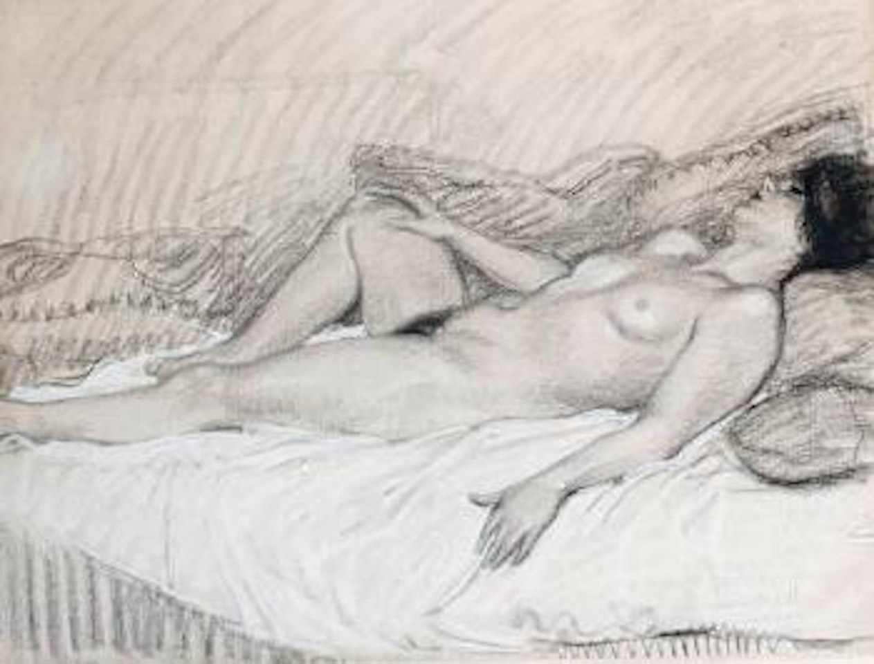 Nu allonge by Théophile Alexandre Steinlen