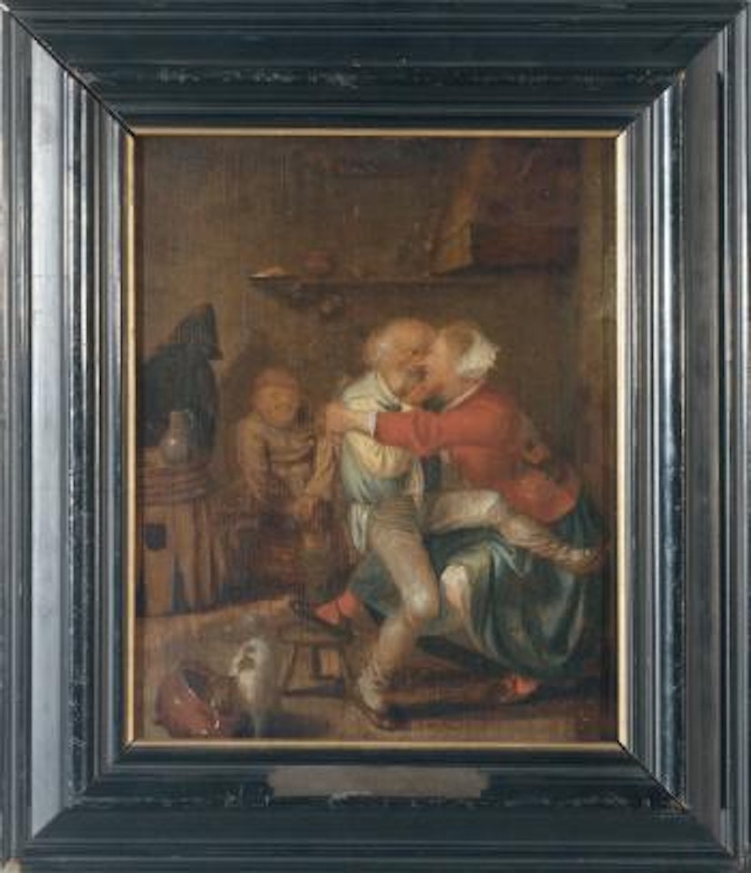 Figures in a tavern by Adriaen van Ostade