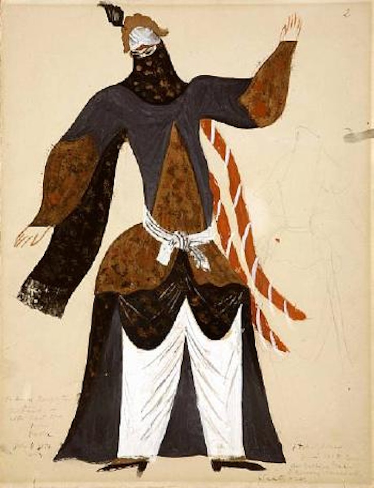 A costume design for the opera Le Coq d'Or by Pavel Tchelitchew