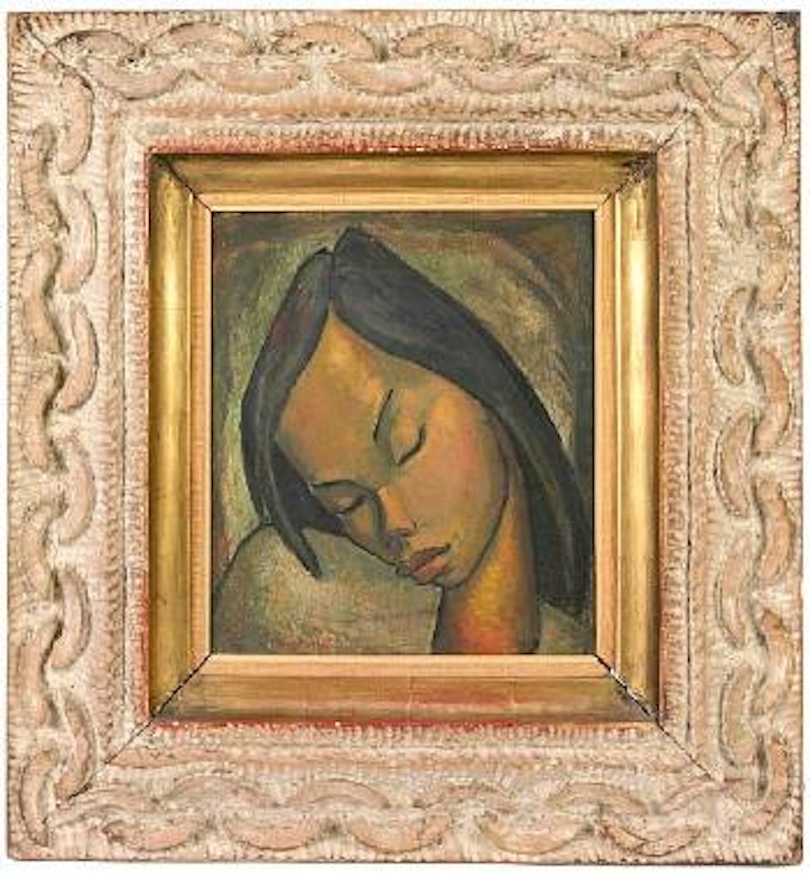 Untitled (Portrait of a Haitian woman) by Angel Botello