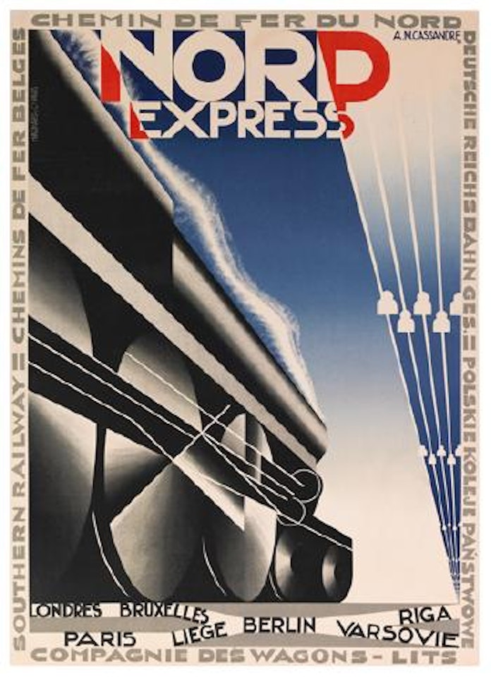 Nord express by Cassandre (Adolphe Jean-Marie Mouron)