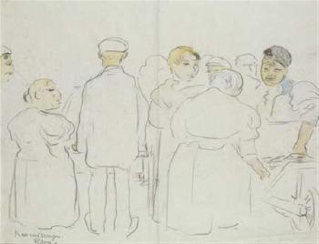 Scene de rue a Rotterdam by Kees van Dongen