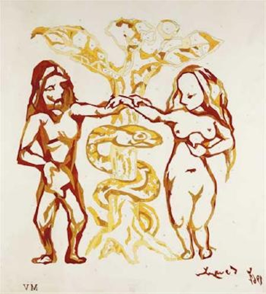Adam et Eve by Leonard Tsuguharu Foujita