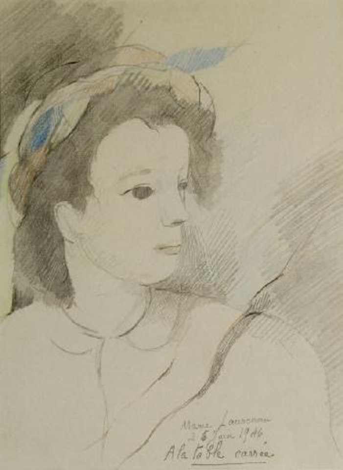 Jeune fille au chapeau by Marie Laurencin