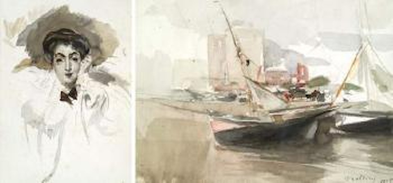 Voiliers au port by Giovanni Boldini