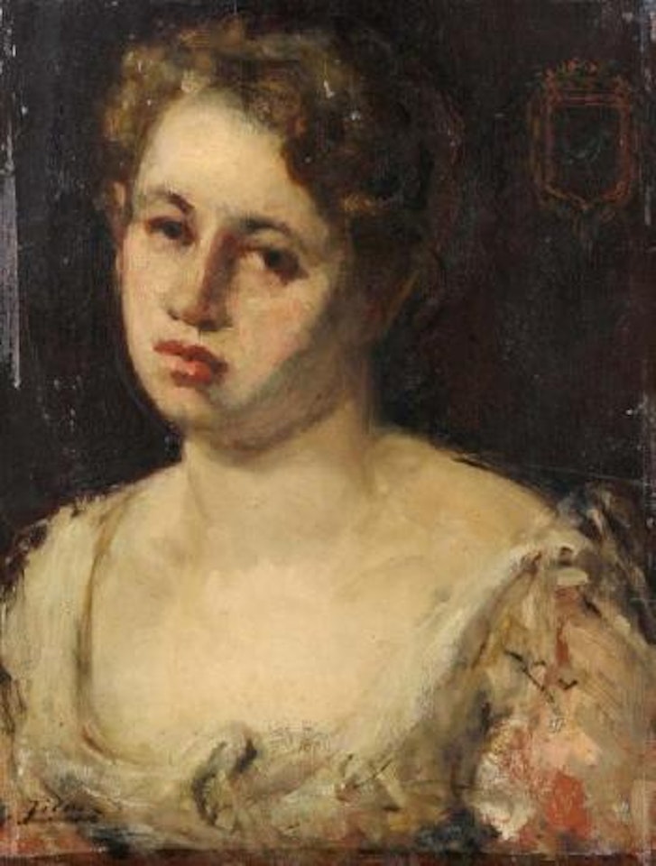 Portrait de jeune femme by Félix Ziem