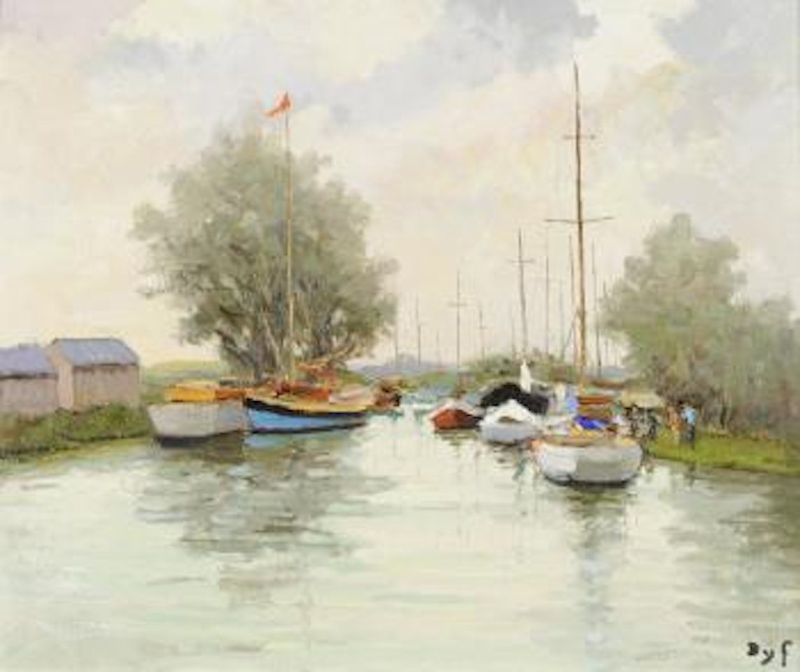 Yacht club a Trouville by Marcel Dyf