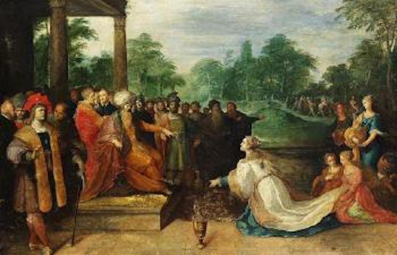 Salomon und die Konigin von Saba by Frans Francken II