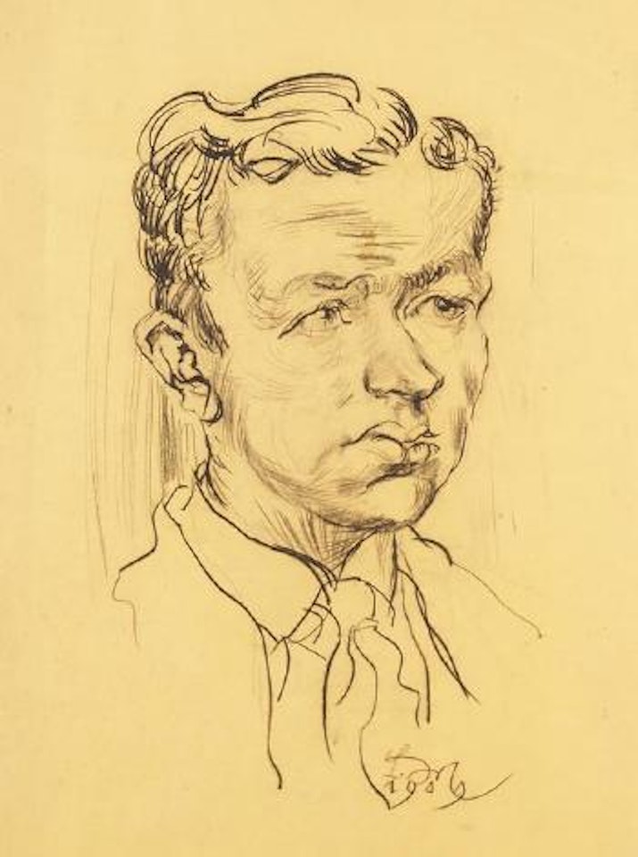 Mannerkopf by Ludwig Meidner