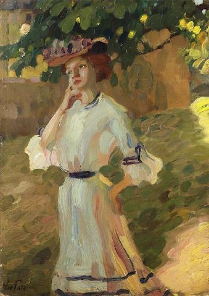 Damenportrat by Leo Putz