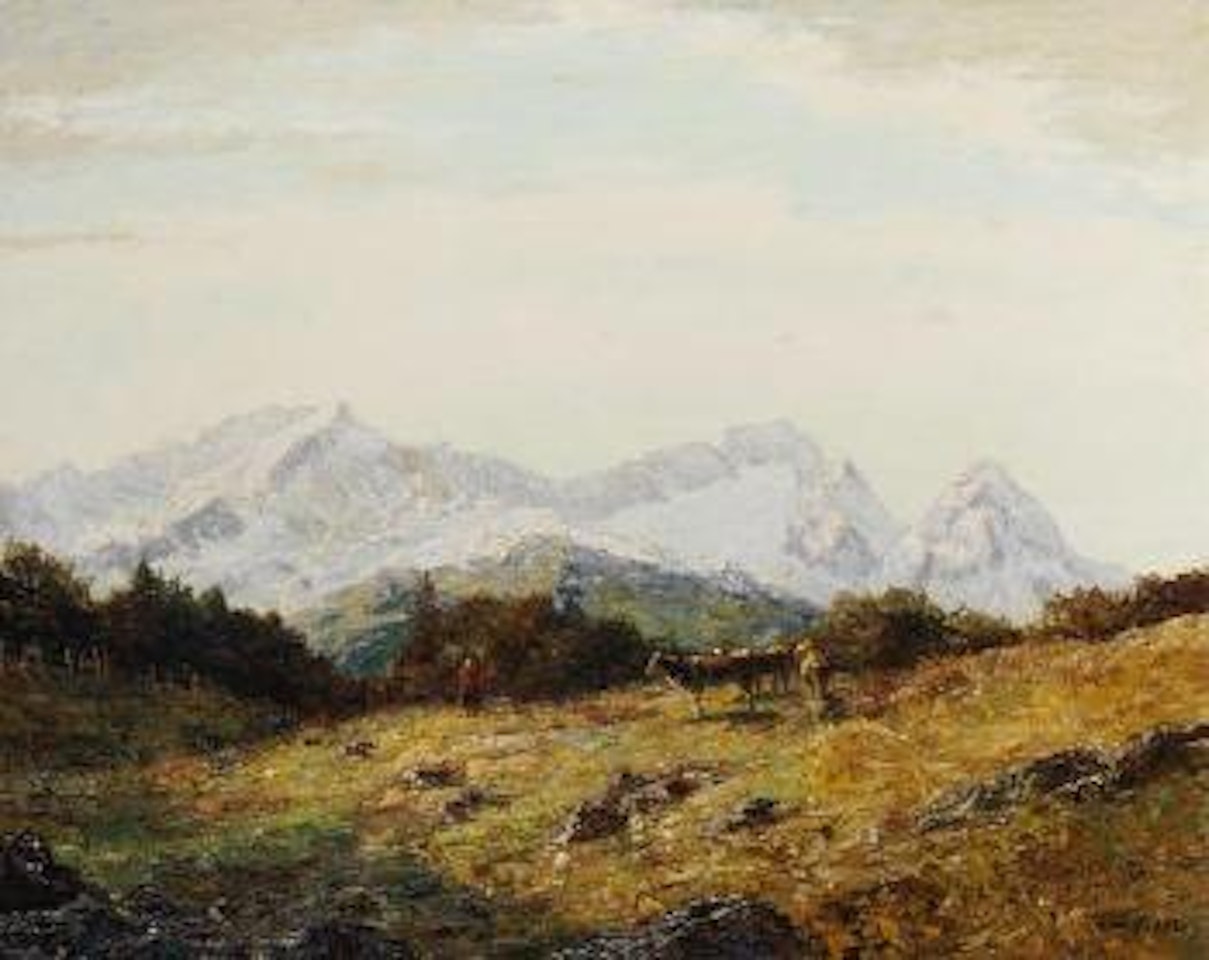 Spatsommer im Wettersteingebirge by Otto Pippel