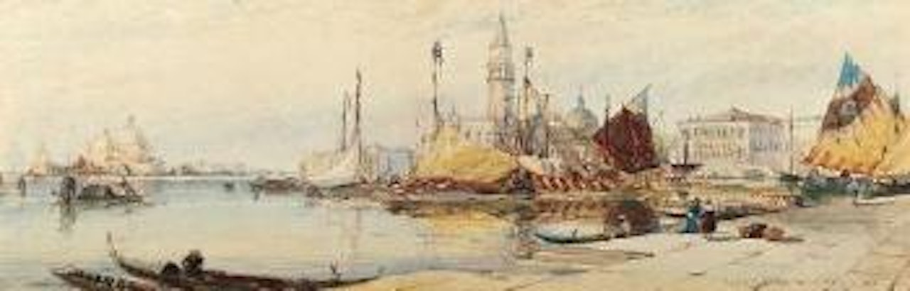 Riva di Schiavona, Venice by Thomas Bush Hardy