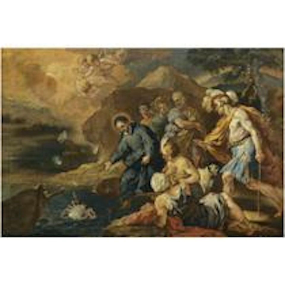 The Miracle Of Saint Francis Xavier And The Crab by Francesco Solimena