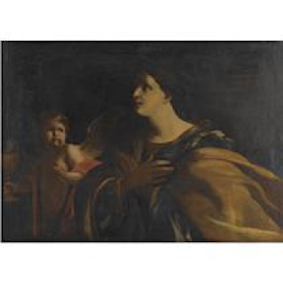 A Female Saint Receiving Communion From An Angel by BOLOGNESE SCHOOL