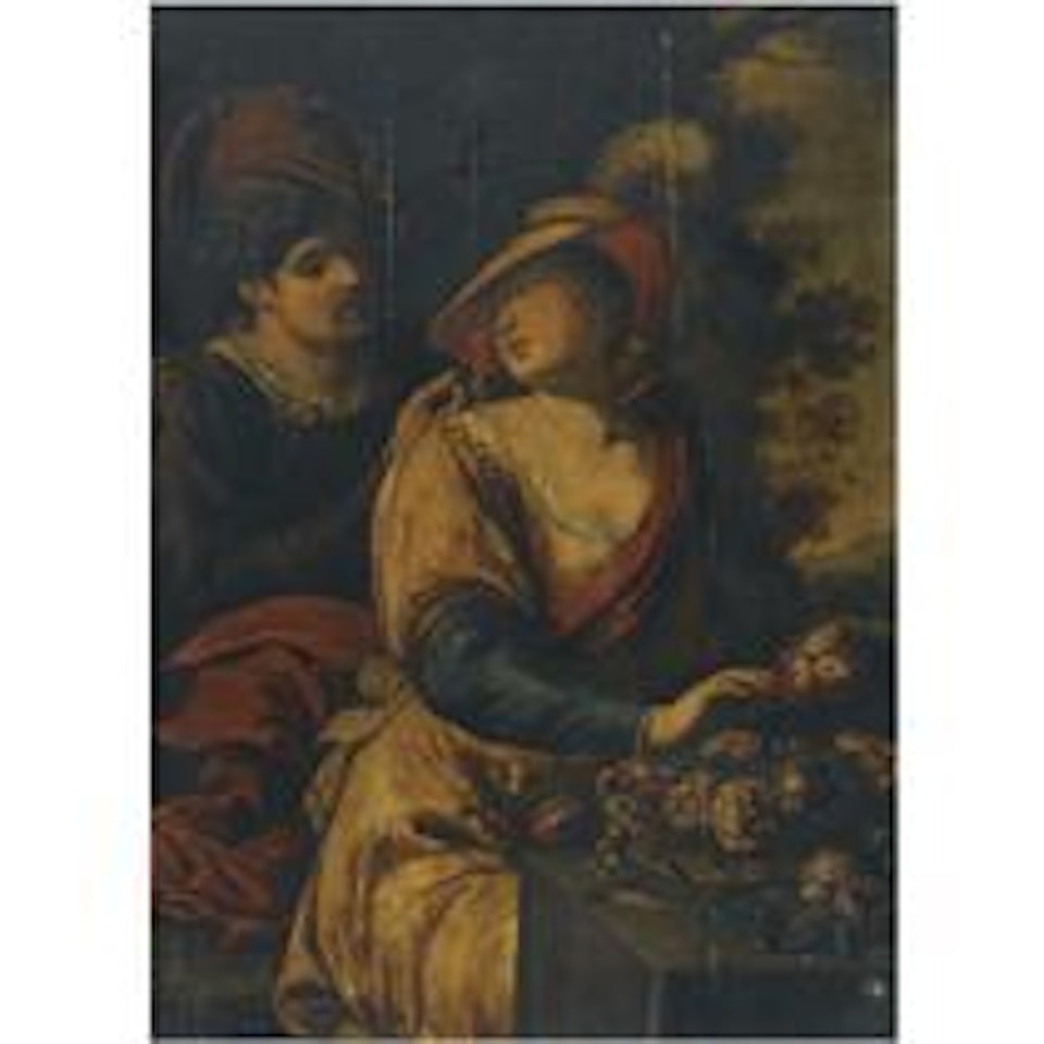 An Amorous Couple In A Landscape by Flemish School