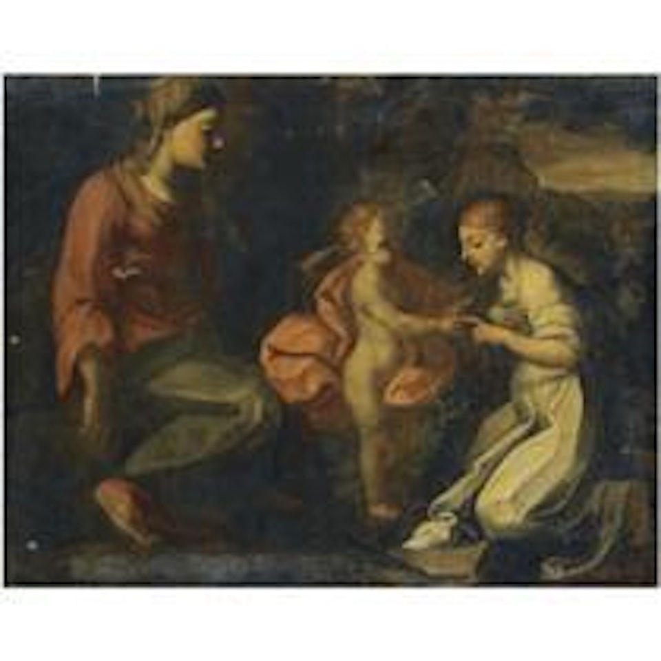 The Mystic Marriage Of Saint Catherine by Jean Tassel